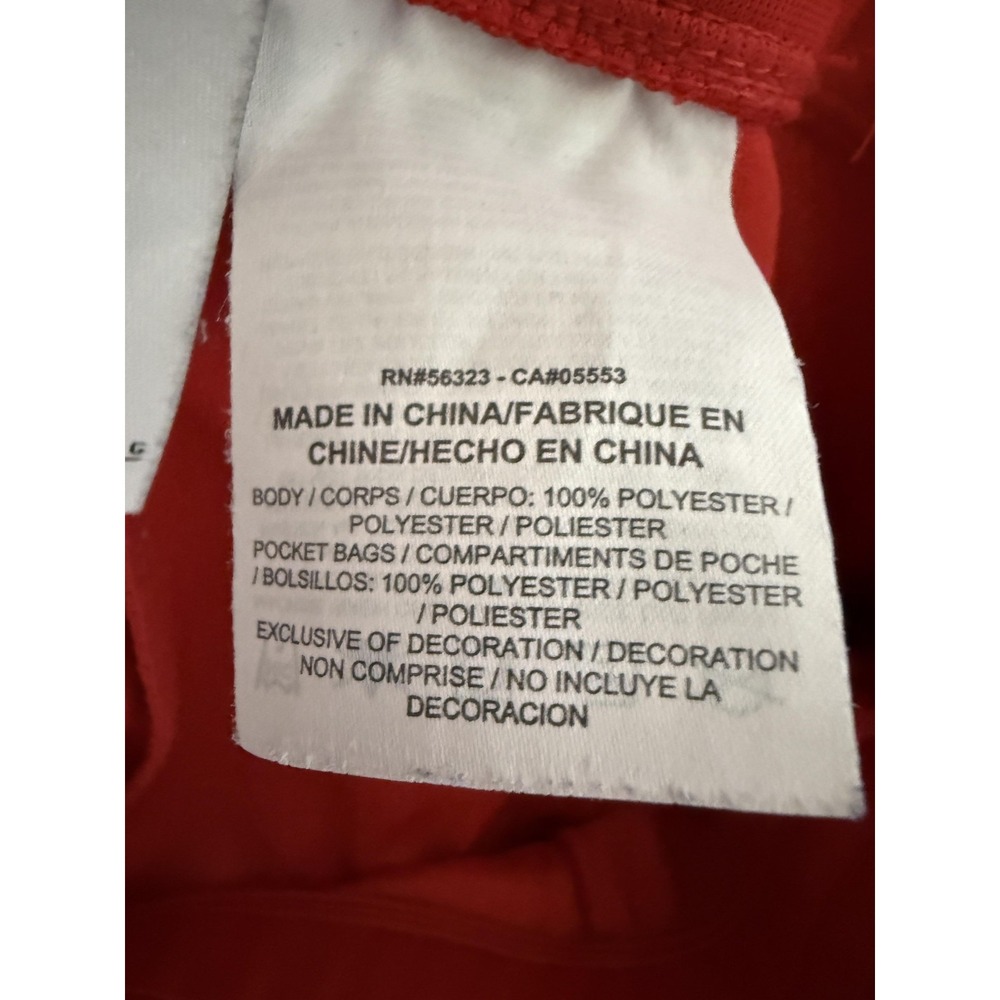 Nike Martine Rose Track Pants Mens Large Red Navy Zip Hem Joggers Side Pocket - Picture 7 of 11